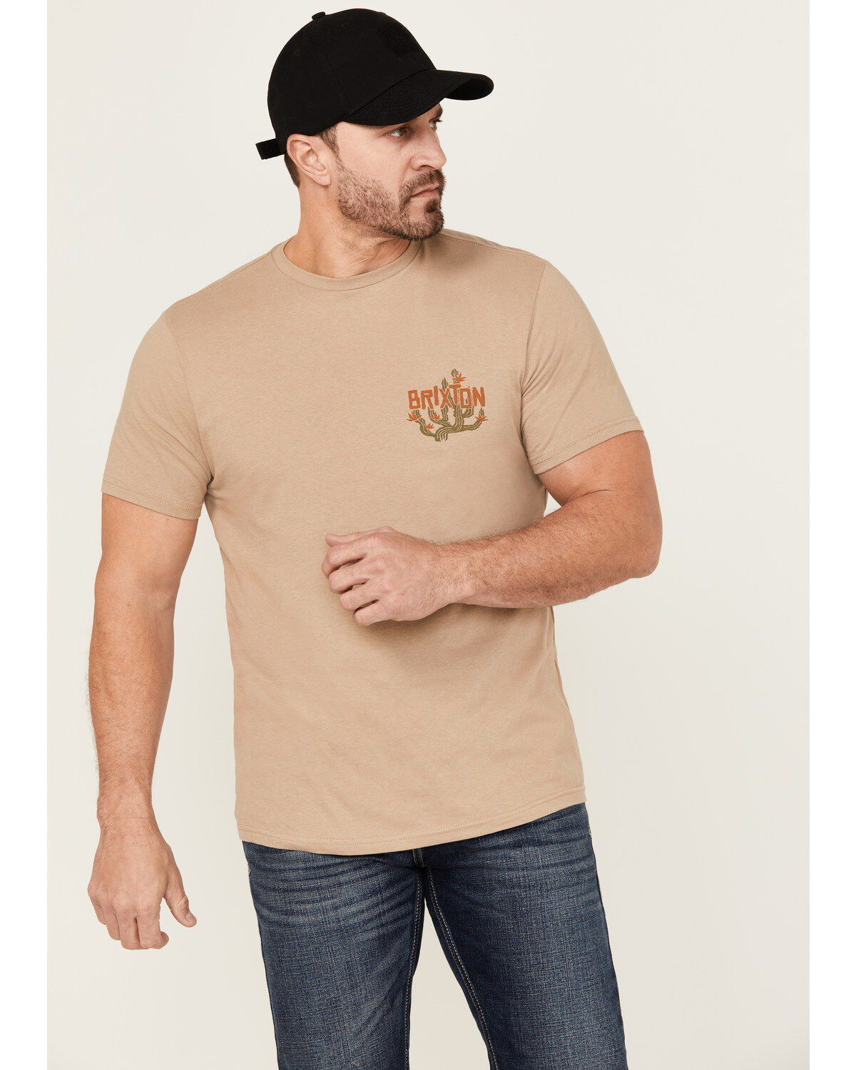 Image #1 - Brixton Men's Valley Cactus Short Sleeve Graphic T-Shirt, , hi-res