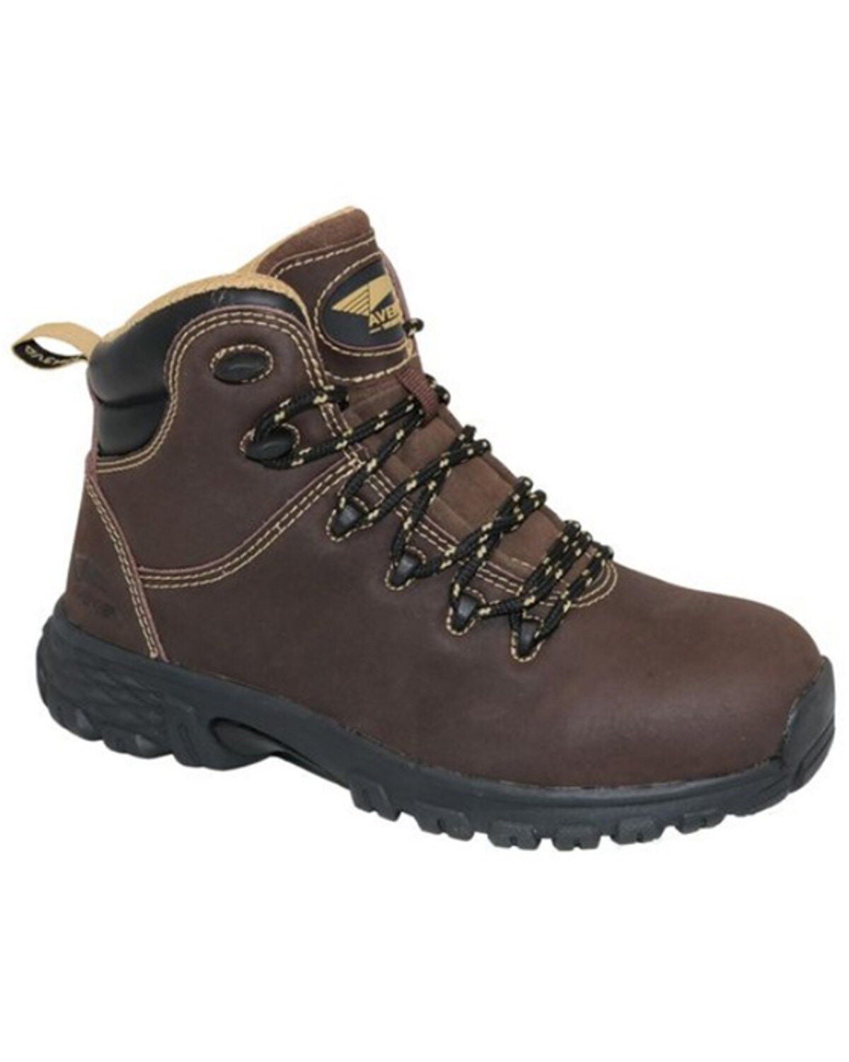 Avenger Women's Flight Mid Lace-Up Work Boots - Alloy Toe, Brown, hi-res