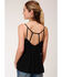 Image #2 - Roper Women's Black Embroidered Camisole Top, , hi-res