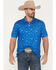 Image #1 - Buckwear Men's Busch Light Repeat Short Sleeve Stretch Polo, Teal, hi-res