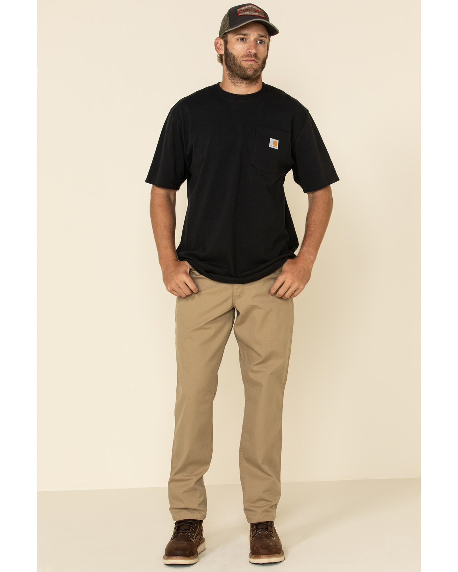 Carhartt Pants Rugged Flex Relaxed Fit Canvas Double-Front Utility