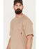 Image #2 - Hawx Men's Forge Solid Short Sleeve Pocket T-Shirt, Tan, hi-res