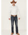 Cody James Core Men's Circuit Board Geo Print Long Sleeve Button-Down Western Shirt  , Grey, hi-res
