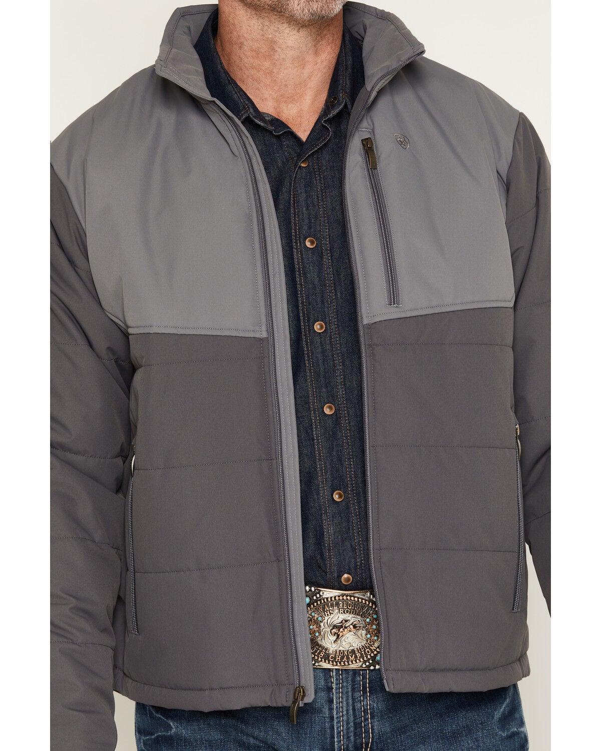 Image #3 - Ariat Men's Titan Insulated Jacket, Dark Grey, hi-res
