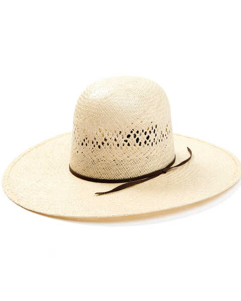 Rodeo King 25X Natural Jute Open Crown Straw Western Hat , Natural, hi-res