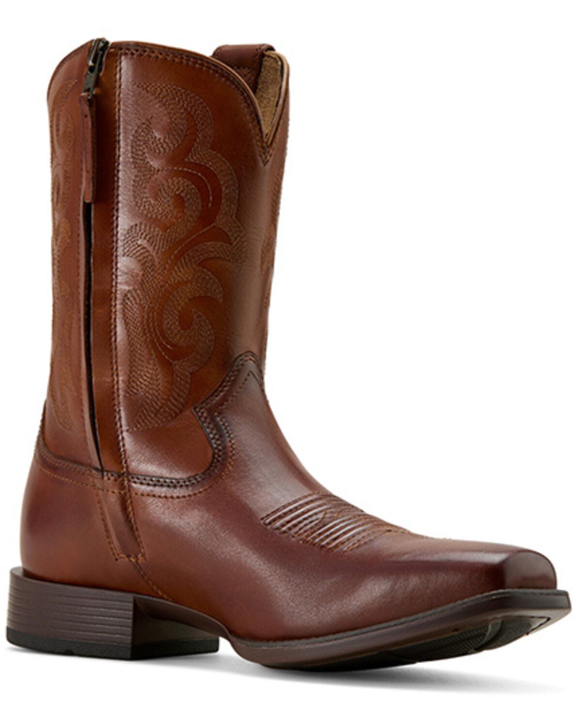 Ariat Men's Bodie Western Boots - Square Toe, Brown, hi-res