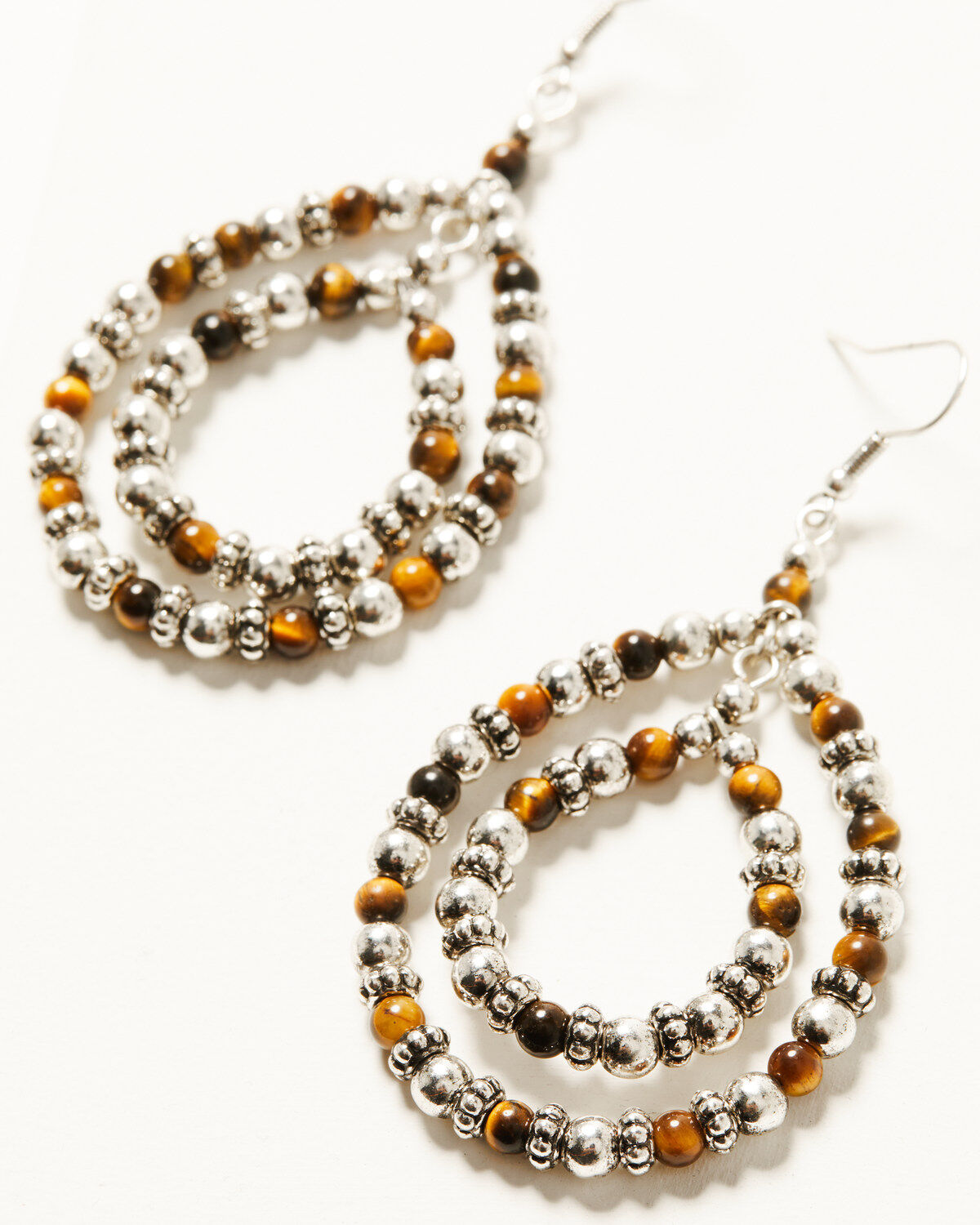 Image #2 - Shyanne Women's Juniper Sky Double Teardrop Earrings, Silver, hi-res