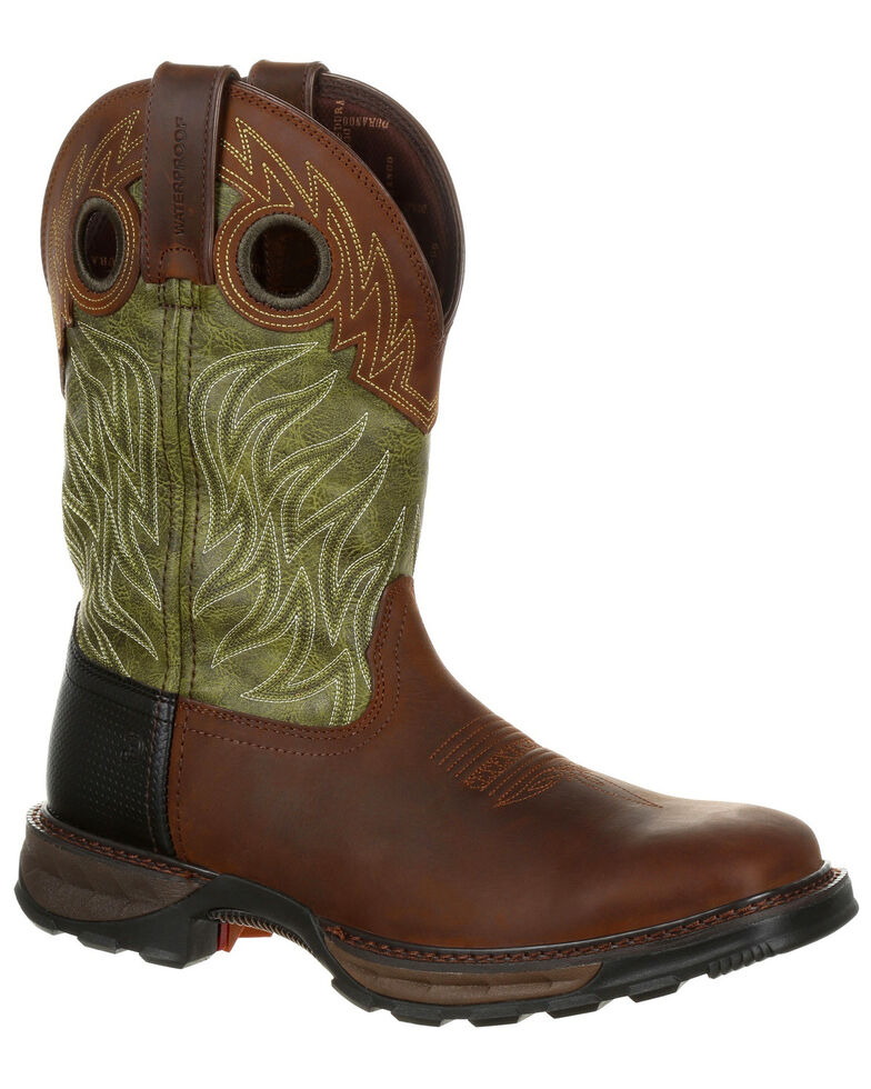 Durango Men's Maverick XP Waterproof Western Work Boots Square Toe