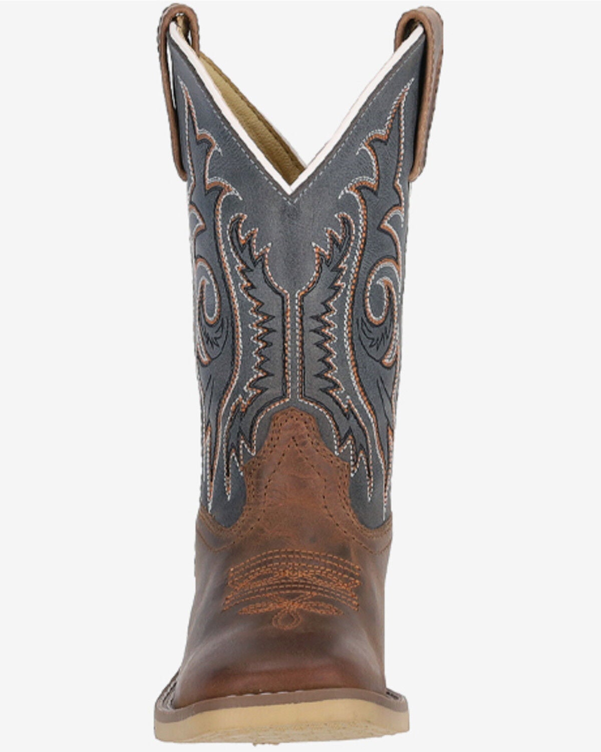 Image #3 - Smoky Mountain Boys' Frisco Western Boots - Broad Square Toe, Grey, hi-res