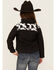 Image #4 - Cowgirl Hardware Girls' Cow Print Yoke Poly Shell Jacket, Black, hi-res