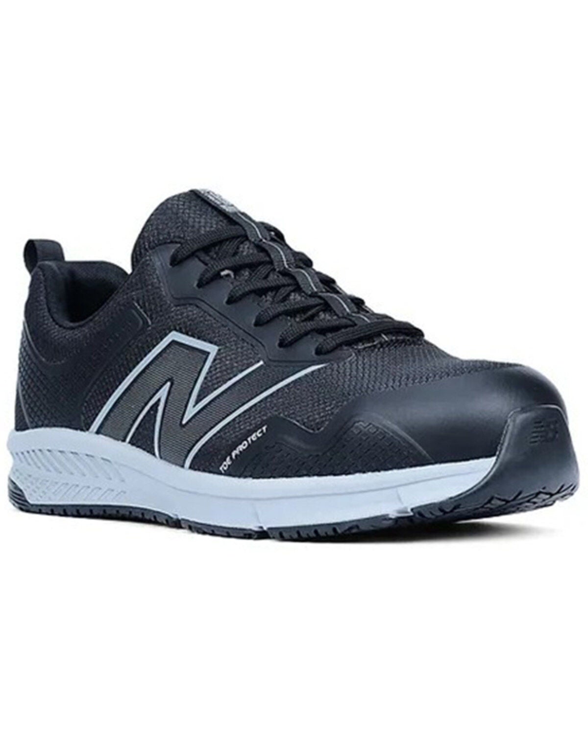 New Balance Men's Evolve Lace-Up Work Shoes - Alloy Toe, Black/grey, hi-res
