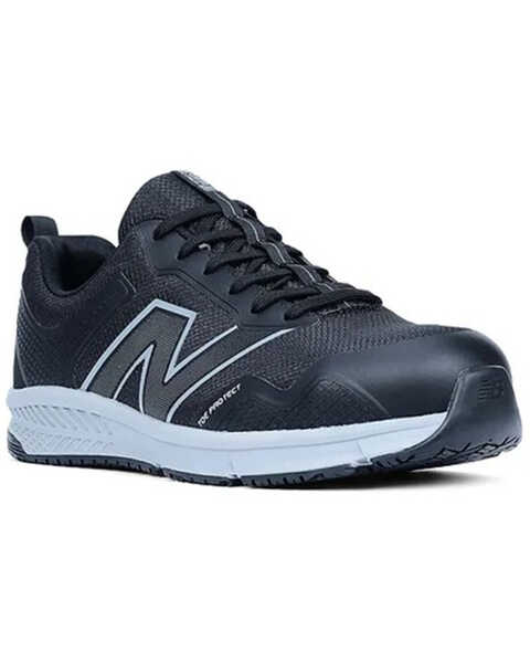 New Balance Men's Evolve Lace-Up Work Shoes - Alloy Toe , Black/grey, hi-res