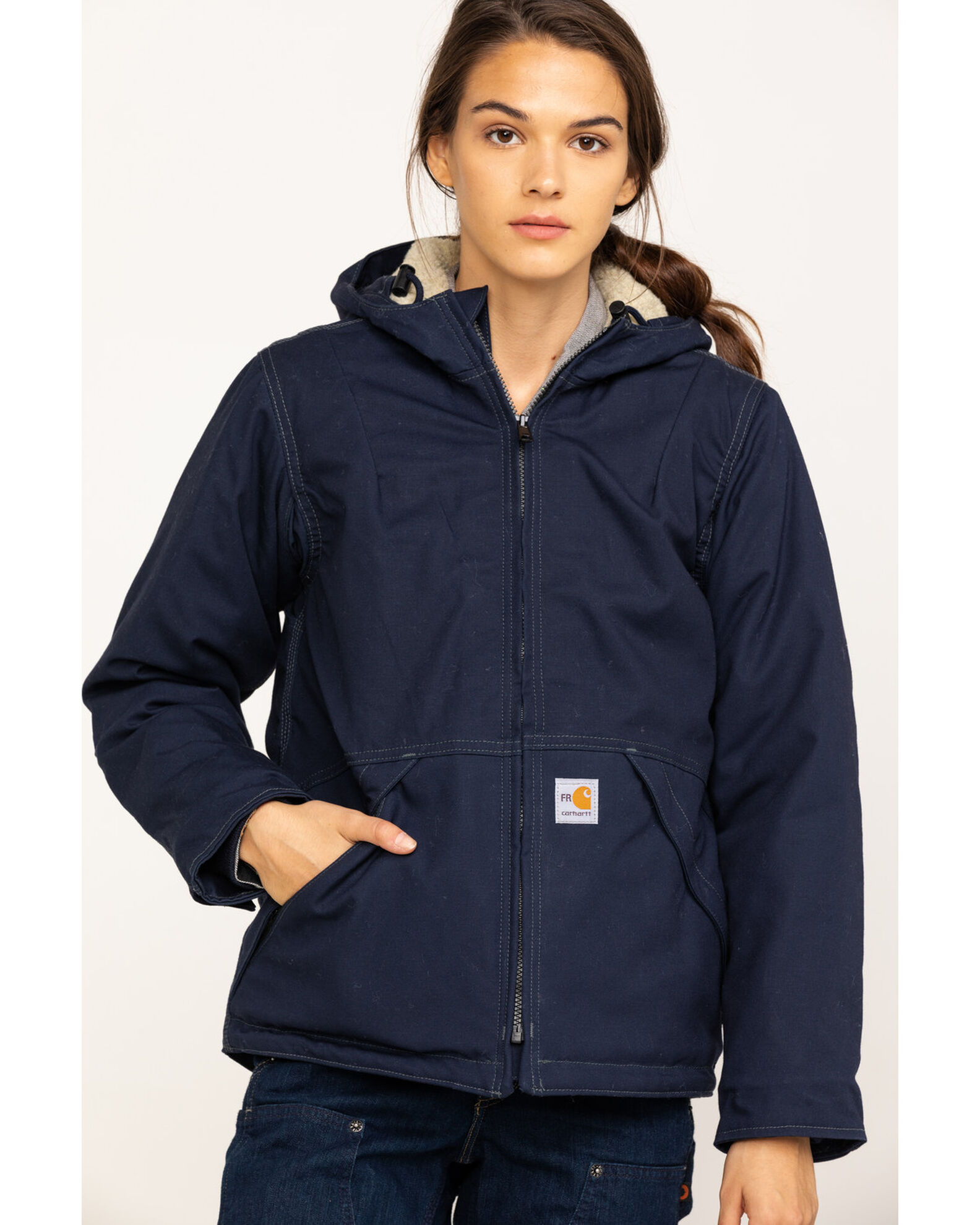 Product Name: Carhartt Women's FR Full Swing Quick Duck Sherpa-Lined FR  Jacket