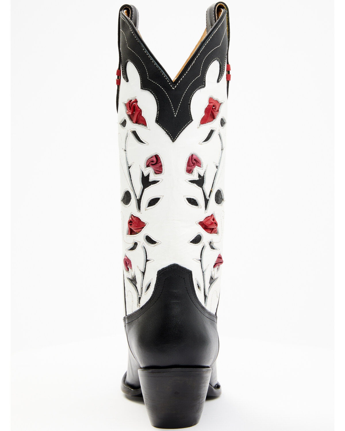 Image #5 - Idyllwind Women's Rosey Black Western Boots - Snip Toe, Black/white, hi-res