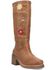 Image #1 - Dingo Women's Floral Bloom Fashion Boots - Round Toe, Tan, hi-res
