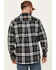 Image #4 - Hawx Men's FR Plaid Print Long Sleeve Button-Down Work Shirt, Charcoal, hi-res
