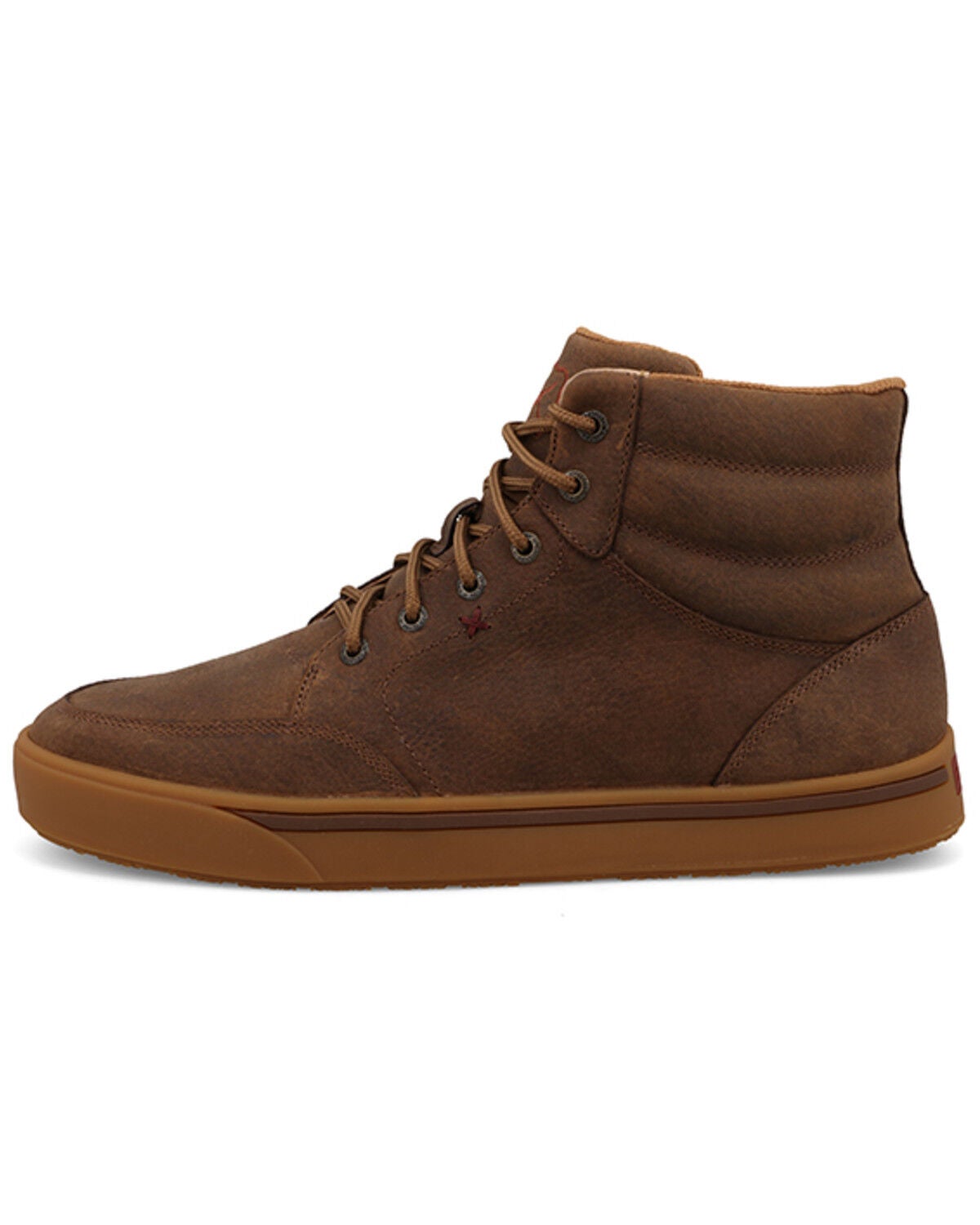 Image #3 - Twisted X Men's 6" Kicks Work Shoes - Soft Toe, Brown, hi-res
