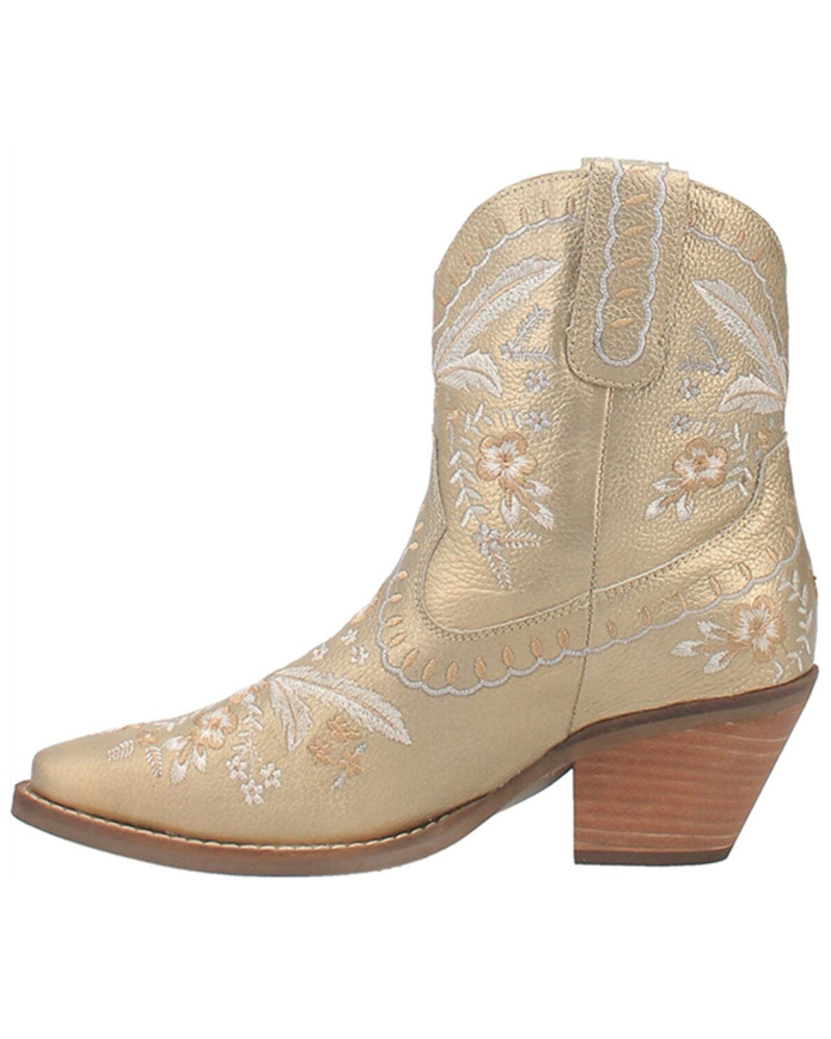Product Name:  Dingo Women's Primrose Embroidered Floral Western Booties - Snip Toe