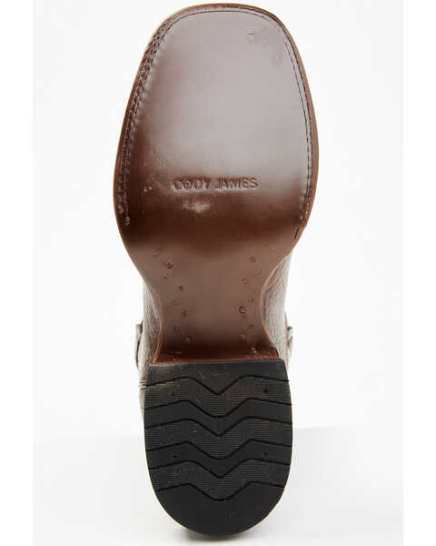 Image #7 - Cody James Men's Buck Western Boots - Broad Square Toe, Black/brown, hi-res