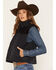 Image #2 - Ariat Women's Dalton Vest, Black, hi-res