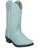 Image #1 - Smoky Mountain Girls' Denver Western Boots - Round Toe, Light Blue, hi-res