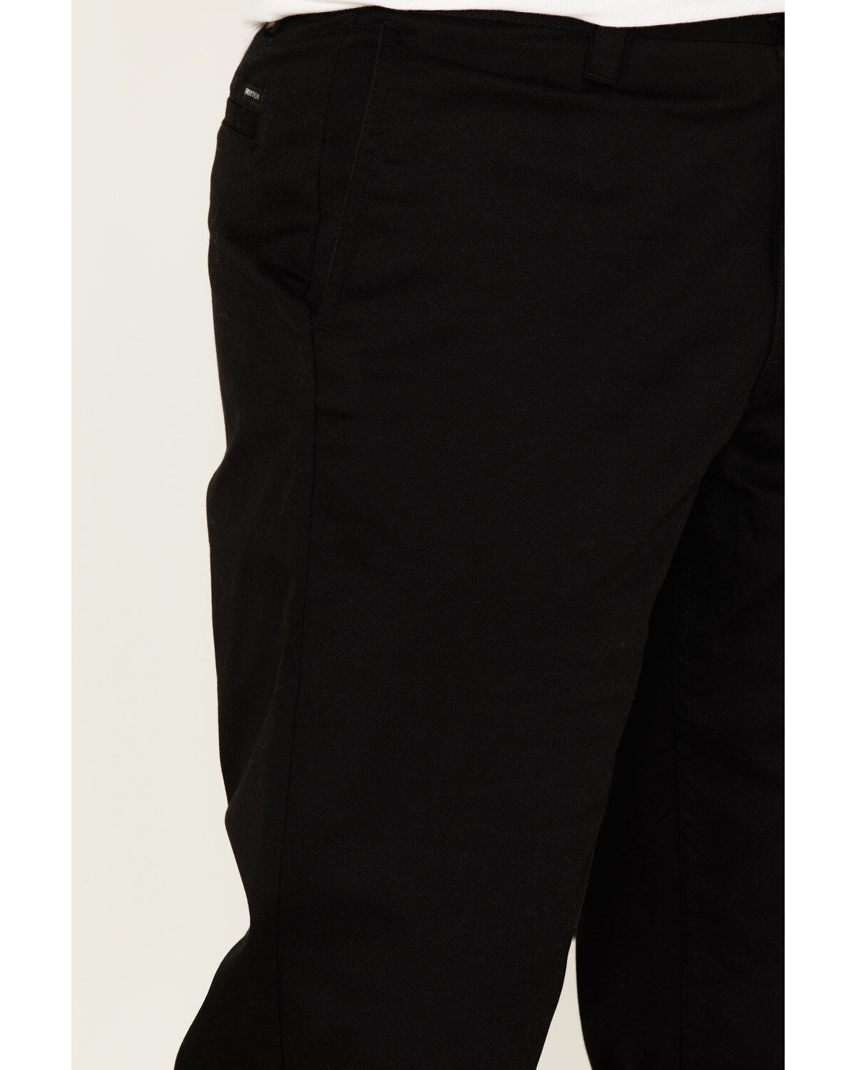 Image #2 - Brixton Men's Choice Stretch Twill Relaxed Fit Chino Pants, Black, hi-res