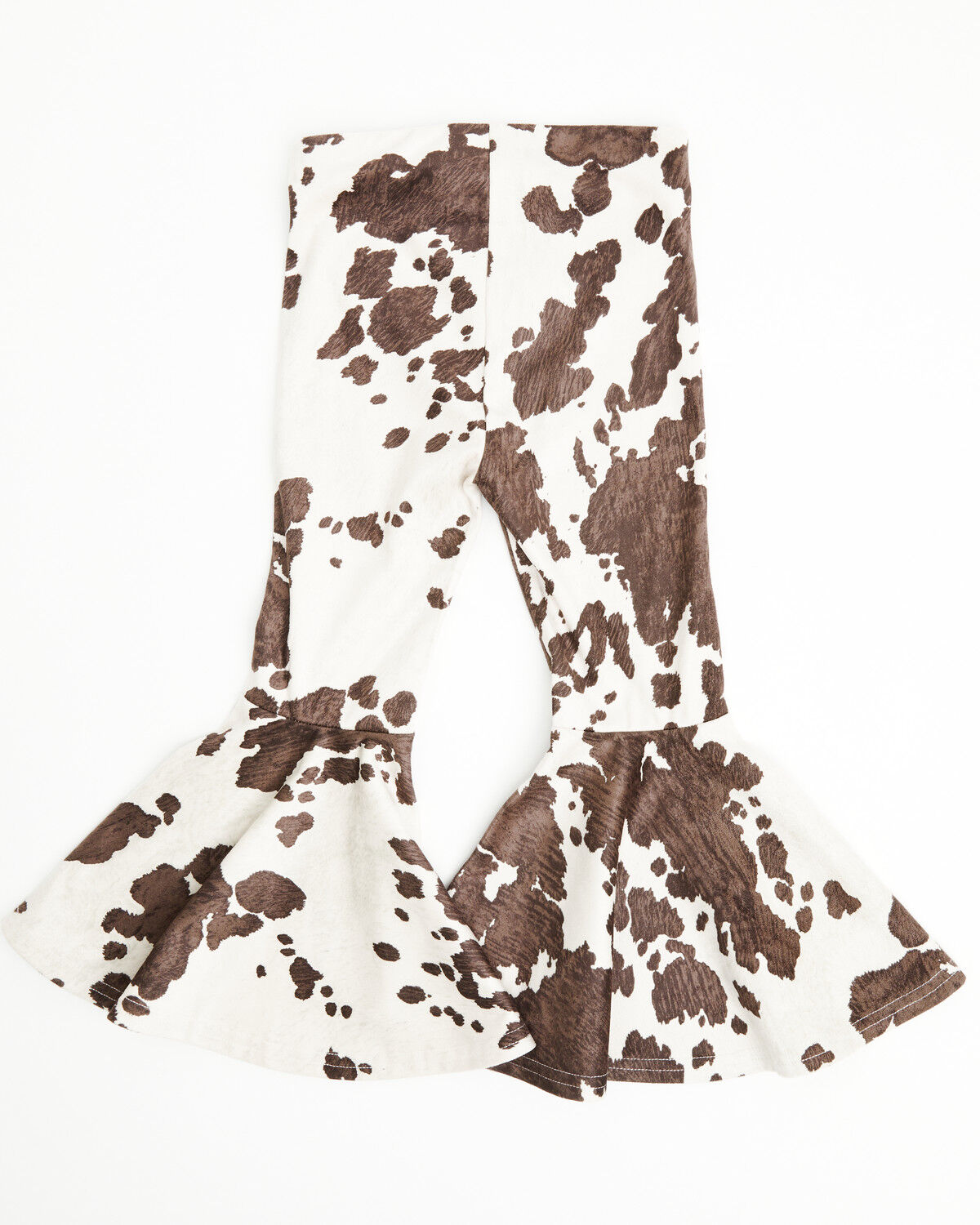 Image #3 - Shyanne Toddler Girls' Carly Faux Suede Cow Print Flare Pants, Brown, hi-res