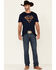 Cody James Men's Navy Poncho Desert Graphic Short Sleeve T-Shirt , Blue, hi-res