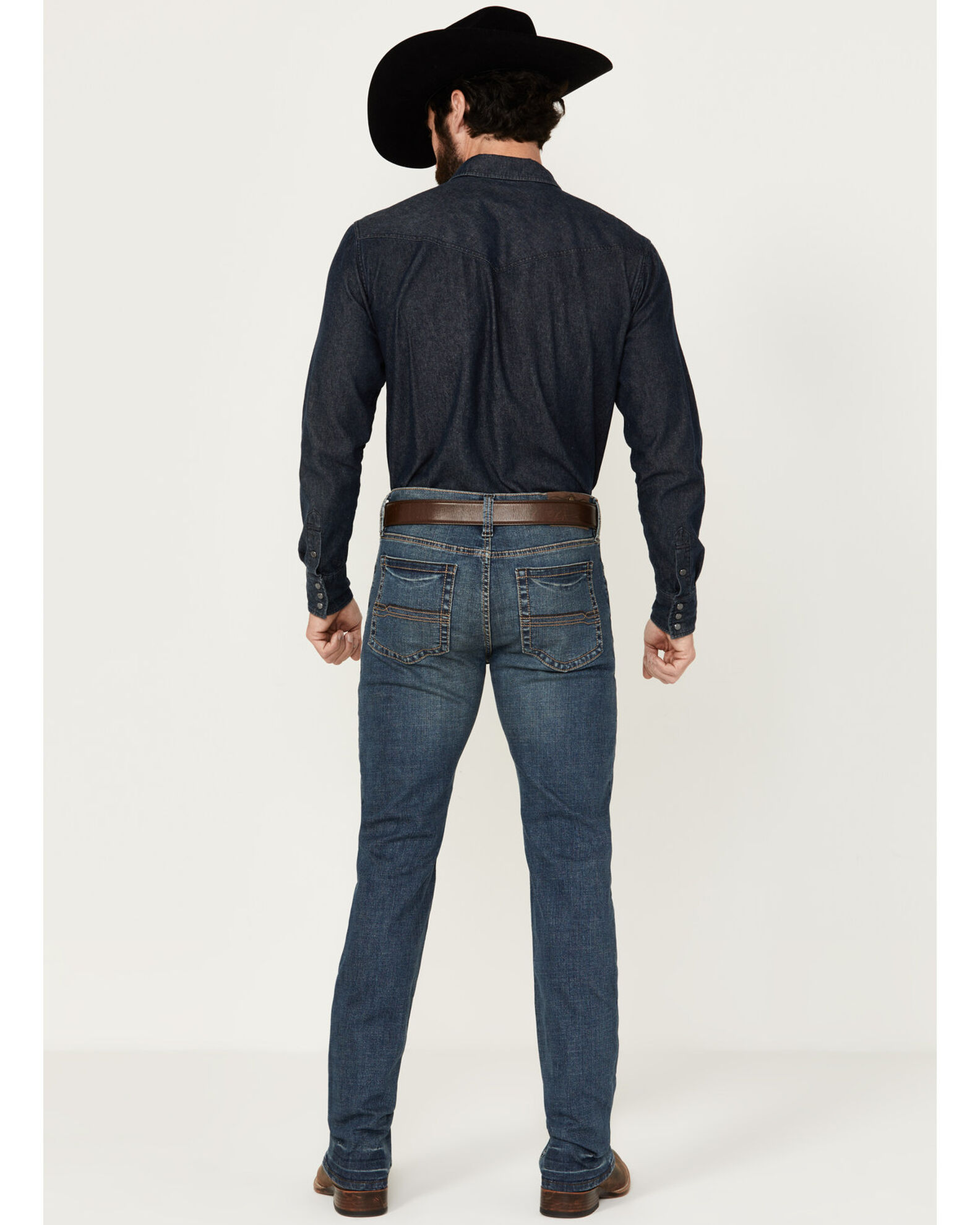 Cody James Men's Grullo Medium Wash Slim Straight Stretch