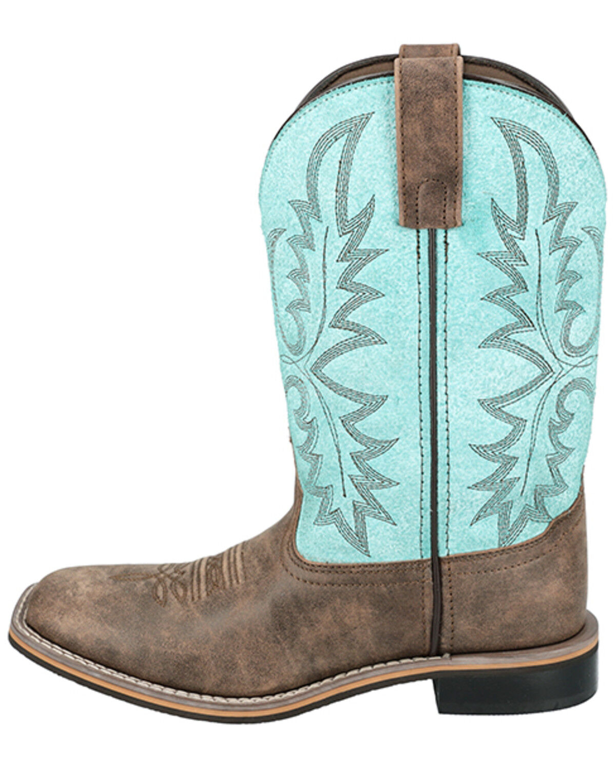 Image #3 - Smoky Mountain Women's Rustic Rider Performance Western Boots - Broad Square Toe, Brown, hi-res