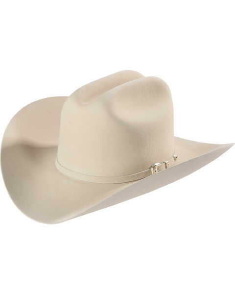 Larry Mahan 6X Felt Cowboy Hat , Silver Belly, hi-res