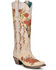 Corral Women's Floral & Deer Embroidered Western Boots - Snip Toe, White, hi-res
