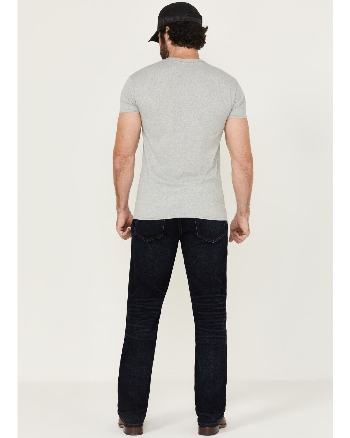 Image #3 - Brothers and Sons Men's Cochise Wash Tucker Slim Straight Stretch Denim Jeans, Dark Wash, hi-res