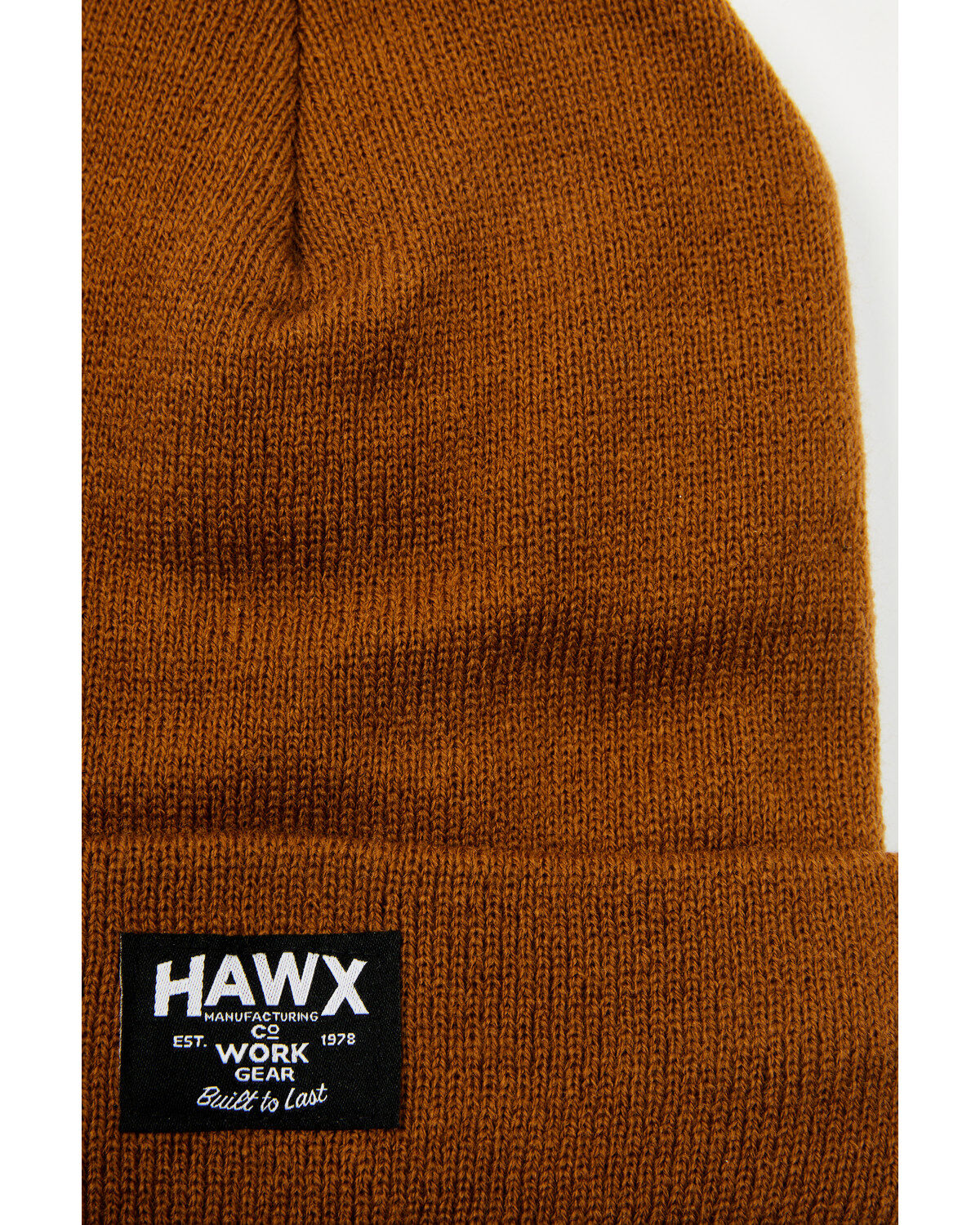 Image #2 - Hawx Fleece Lined Work Beanie, Pecan, hi-res
