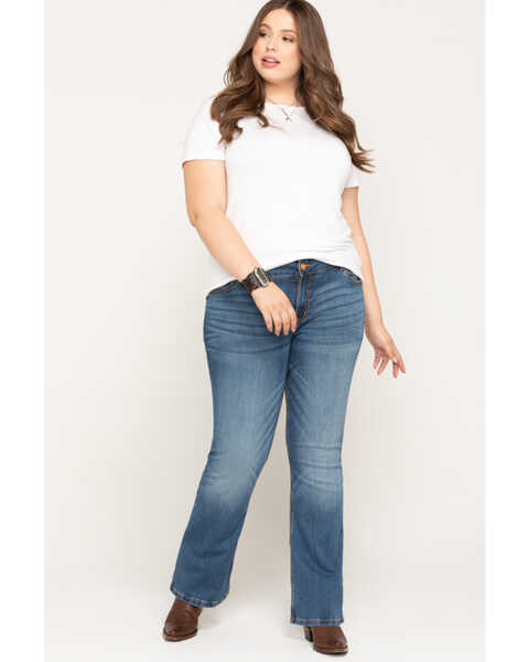 Image #6 - Wrangler Retro Women's Mae Mid Rise Jeans - Plus, , hi-res