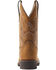 Image #3 - Ariat Women's Unbridled Rancher H2O Oily Distressed Western Boots - Square Toe, Brown, hi-res