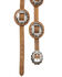 Image #2 - Shyanne Women's Brown Multi Studded Concho Belt , , hi-res