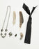 Image #1 - Boot Barn Concho Western Hat Accessory Set, Black, hi-res