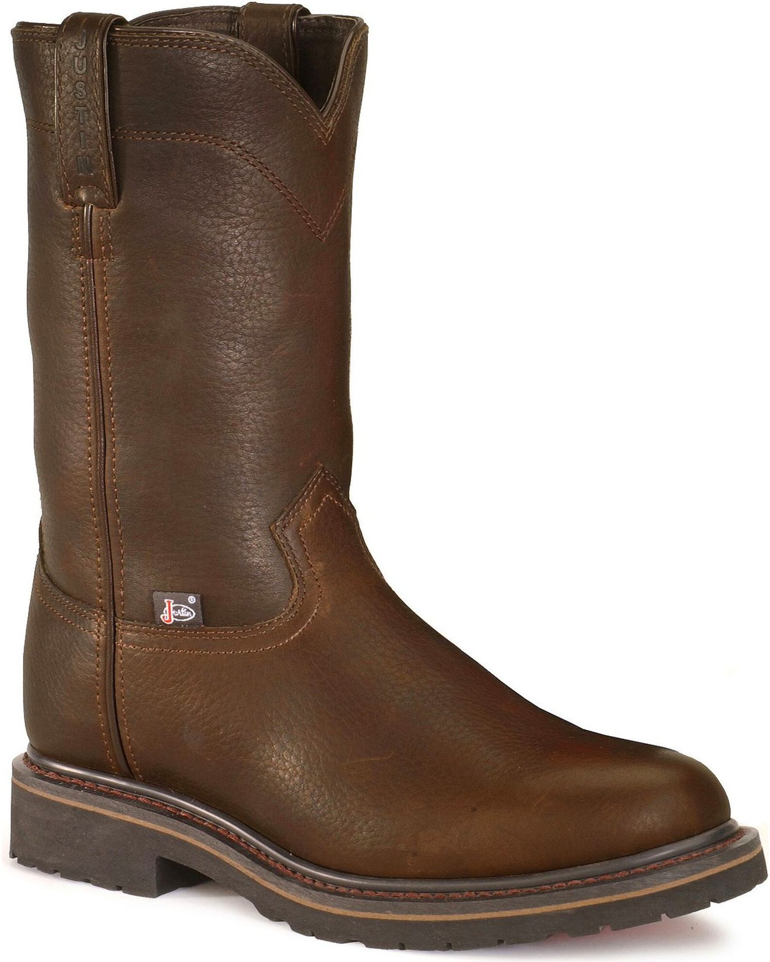 Justin Men s Warren Electrical Hazard Pull On Work Boots Steel Toe Boot Barn