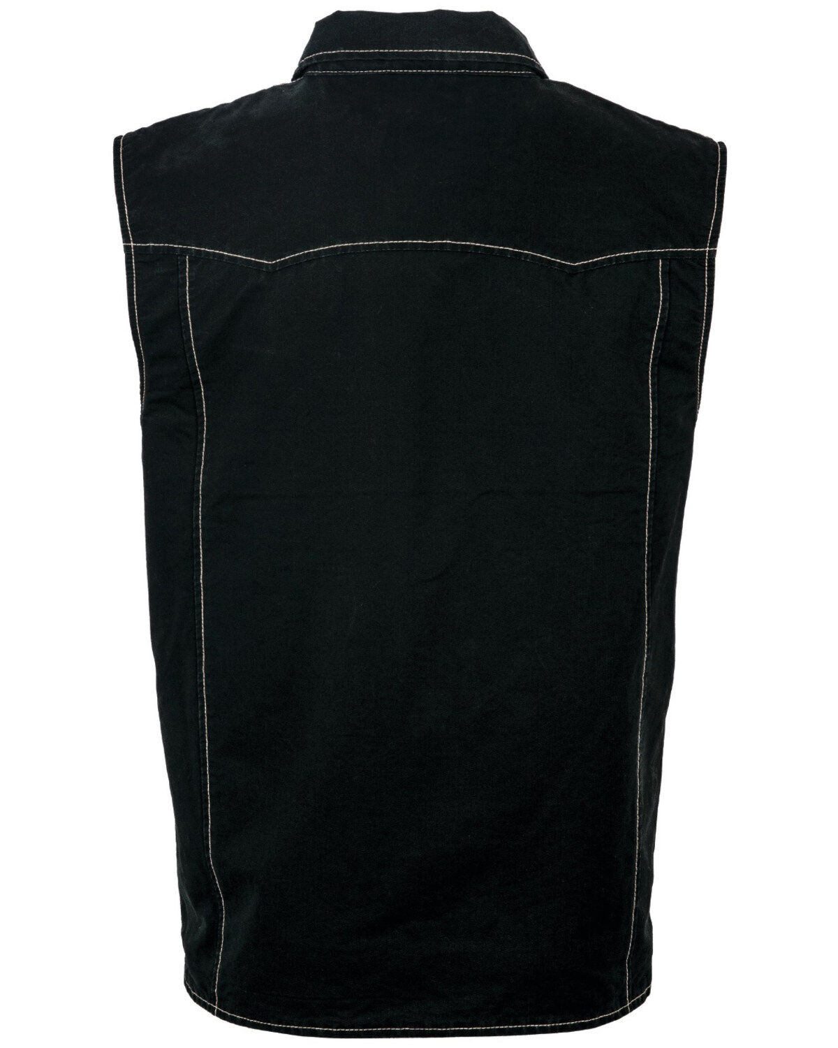 Image #2 - STS Ranchwear Boys' Youth Arena Twill Vest, Slate, hi-res