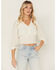 Image #1 - Shyanne Women's Smocked Long Sleeve Blouse, Ivory, hi-res