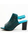 Image #3 - Roper Women's Burnished Tooled Sandals , Blue, hi-res