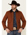 Pendleton Men's Whiskey Carson City Canvas Zip-Front Barn Coat , Cognac, hi-res