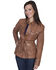 Image #2 - Scully Women's Belted Lamb Leather Jacket, Cognac, hi-res