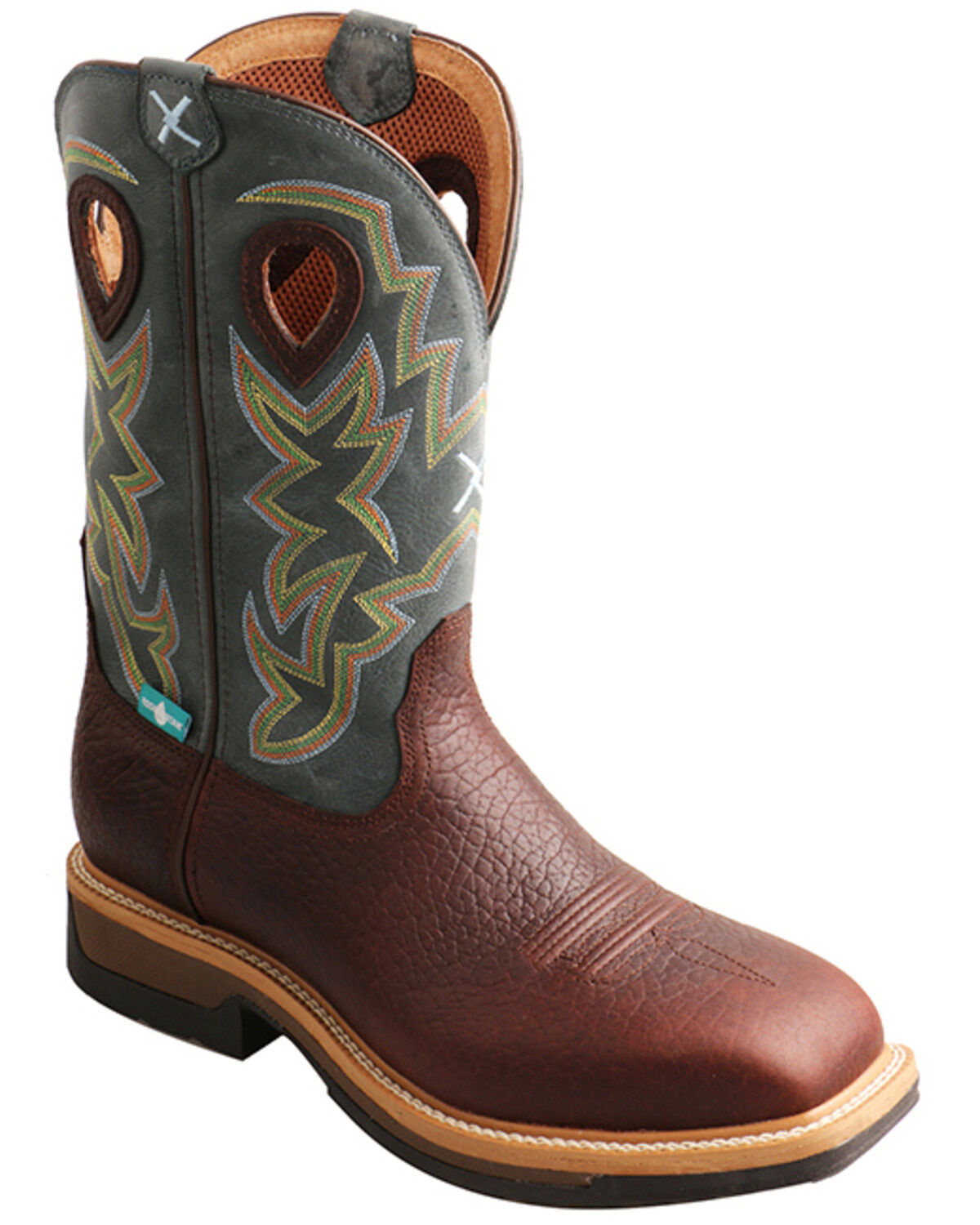 Image #1 - Twisted X Men's Lite Cowboy Waterproof Western Work Boots - Alloy Toe, , hi-res