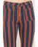Image #2 - Wrangler Women's Off To The Races Mid Rise Stripe Rainbow Flare Stretch Denim Jeans, Multi, hi-res