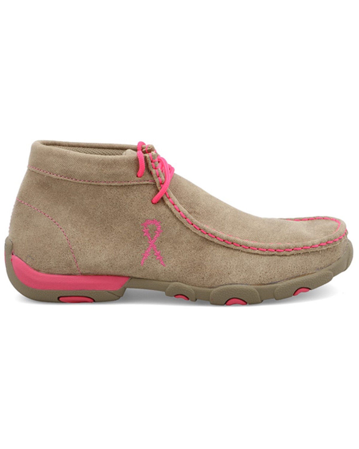 Twisted X Women's Distressed Brown & Leopard Print Driving Mocs - WDM0057, Leather, Medium Width