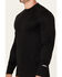 Image #3 - Hawx Men's Midweight Base Layer Long Sleeve Top - Tall, Black, hi-res