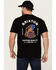 Image #4 - Brixton Men's Boot Barn Exclusive Americobra Short Sleeve Graphic T-Shirt, Black, hi-res