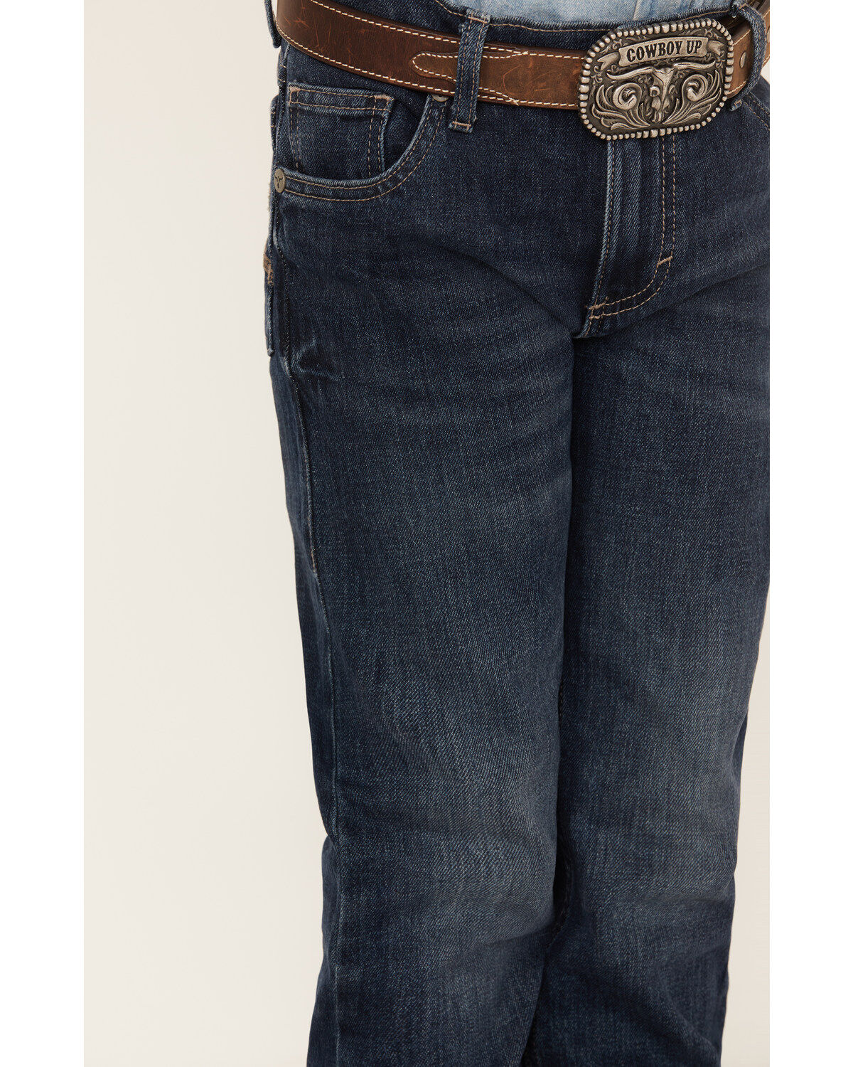 Image #2 - Wrangler 20X Boys' Dark Wash Slim Fit Vintage Bootcut Denim Jeans, Dark Wash, hi-res